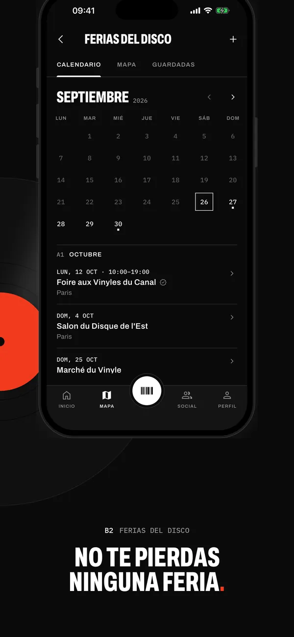 Ferias del disco en Sleevewise: el calendario de septiembre de 2026 y las próximas ferias en París