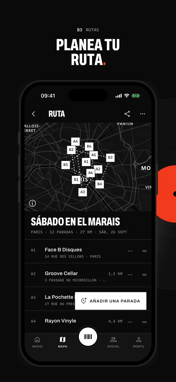 Una ruta en Sleevewise: un sábado en el Marais, 12 paradas por tiendas de discos de París, 27 km