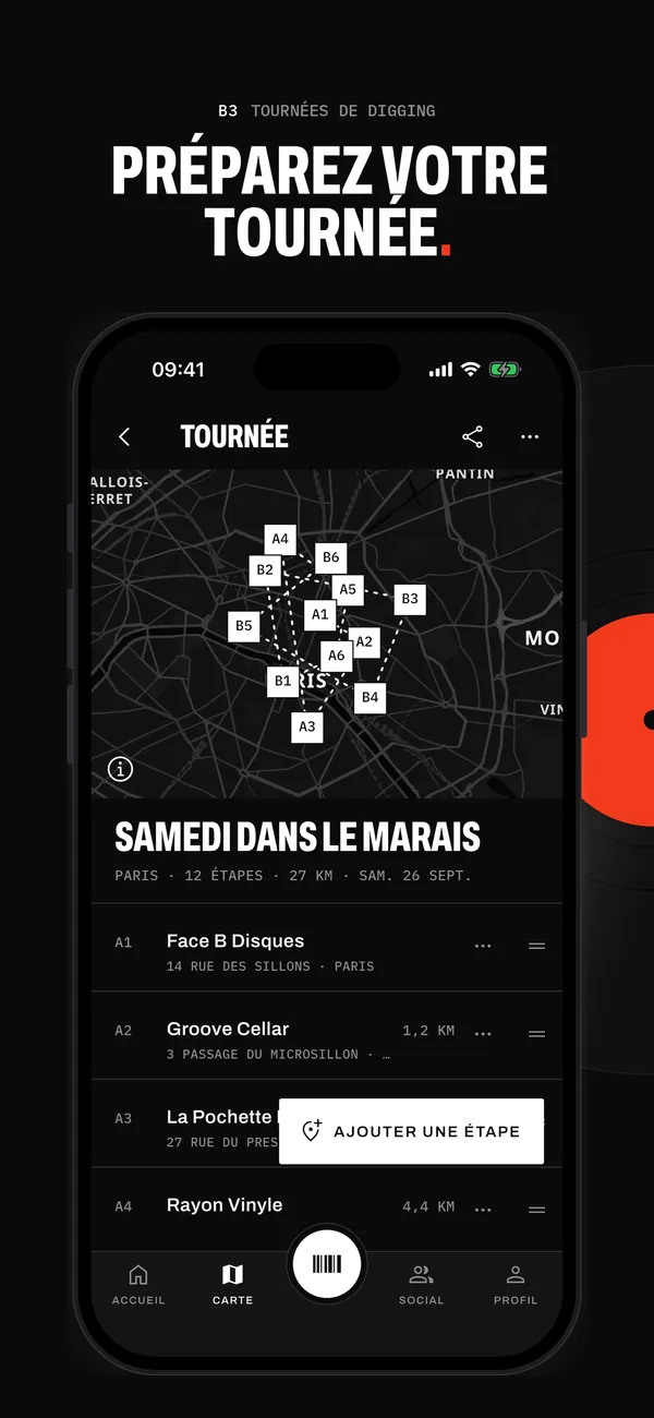 Une tournée dans Sleevewise : un samedi dans le Marais, 12 étapes chez des disquaires parisiens, 27 km